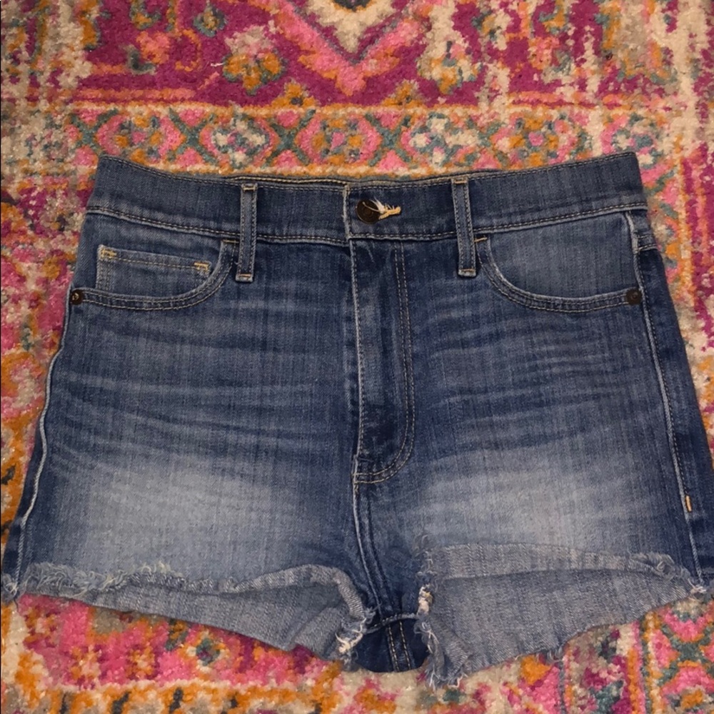 high waisted jean shorts